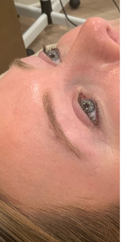 Brow Laminations Before & After Image