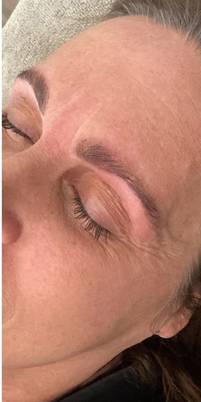 Brow Laminations Before & After Image