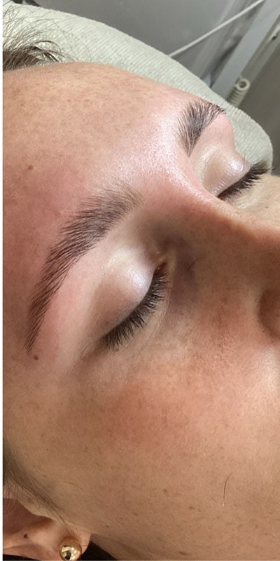 Brow Laminations Before & After Image