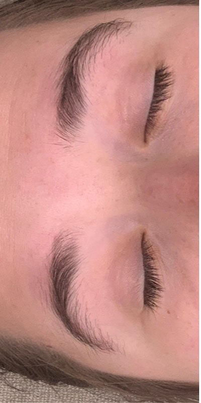 Brow Laminations Before & After Image