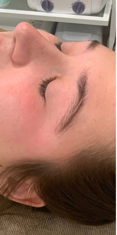 Brow Laminations Before & After Image