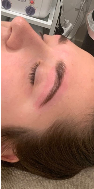 Brow Laminations Before & After Image