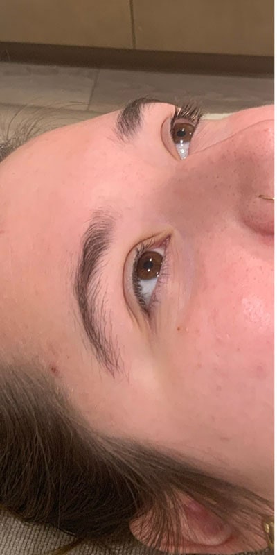 Brow Laminations Before & After Image